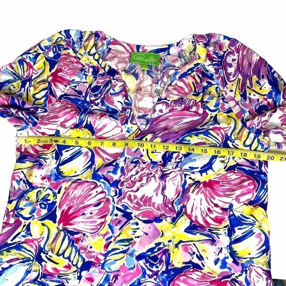 Pappagallo Tunic Top. Size Small - Picture 7 of 7